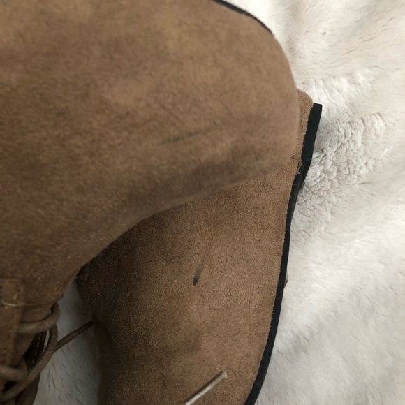 ❌SOLD❌ Tan Suede Tie Up Charlotte Russe Wedges - Picture 10 of 16